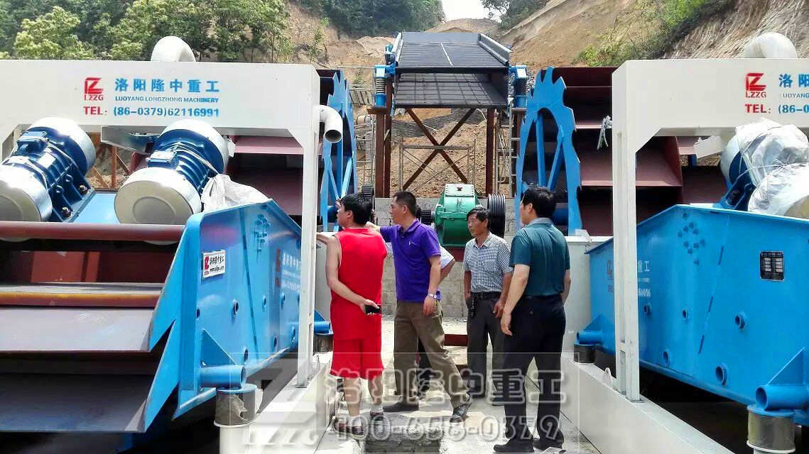 欒川大型尾礦加工廠一體機現場